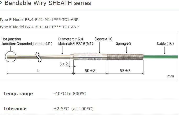 Sondes de température